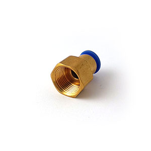 Pneumatická nástrčná rychlospojka  přímá s  vnitřním závitem 3/8" kovová na vzduch pro hadice ∅10mm