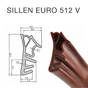 Těsnění SILLEN EURO 512 V béžová - silikon