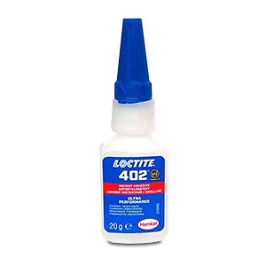 Loctite 402 20g Pro obtížně lepitelné materiály, Teplotní odolnost, Rychlé tuhnutí