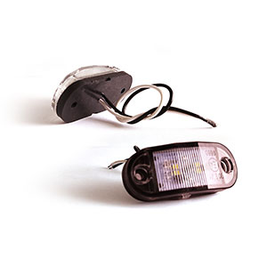 LED světlo oválné bílé 12-24V