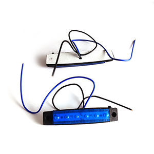 LED světlo dlouhé modré 12-24V