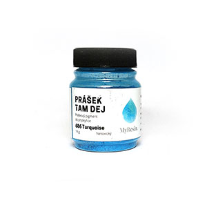 PERLESCENTNÍ PIGMENT MYRESIN - PRÁŠEK TAM DEJ Turquoise 14 G